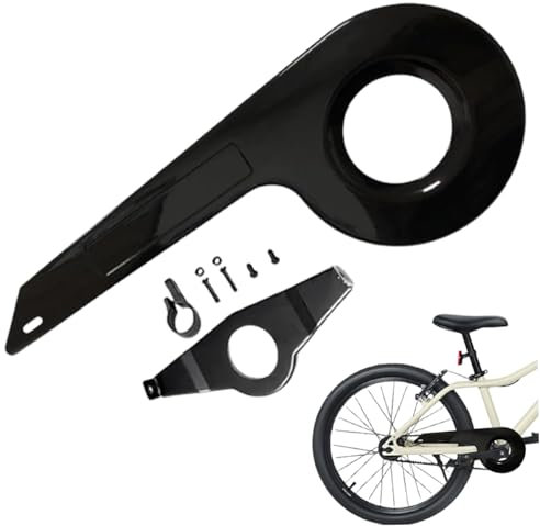 CAKEEYUM Fahrradkette Guard Fit für 32 36 Zähne Universal Fahrradkette Wachkinder Kinder Robikkettenkettenabdeckung für Fahrradzubehör Blackchain Guard Bike Kettenabdeckung Wachkette