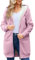 Nadeer Felpe Cappotto Donna Plain Sherpa Peluche Zip Up Medio-Lungo Casual Caldo Pile Coulisse Donna Felpa con Cappuccio Inverno Manica Lunga Giacca con Tasche Outwear(Rosa,L)
