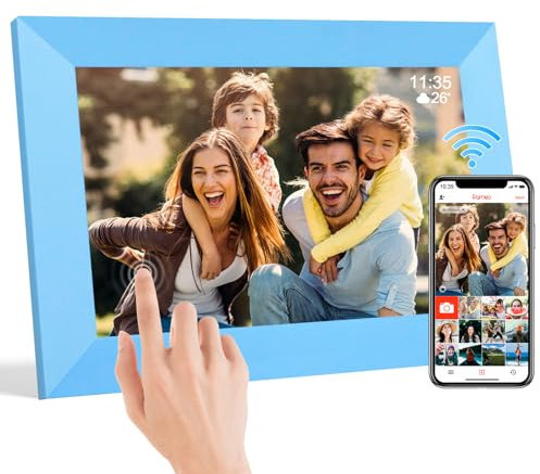 TSITSC 10.1 Inch Digital Picture Frame, WiFi Digital Photo Frame, 1280 * 800 IPS Touch Screen HD Display Digital Frame Built in 32GB Memory, Auto-Rotate, Share Photos and Videos via Frameo app