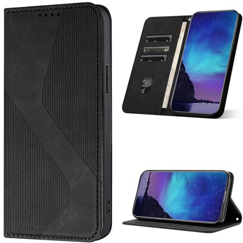 YIRRANZD Handyhülle für Huawei P20 Pro Hülle, PU Leder Wallet Klapphülle [Kartenfach], Klappbar Flip Case Stoßfeste Tasche Schutzhülle für Huawei P20 Pro (Schwarz)
