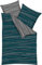 Kaeppel Wendebettwäsche Feinbiber Petrol Größe 1x 155x220 cm + 1x 80x80 cm
