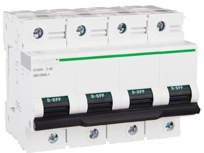 HQDRCY Disjoncteur Miniature C120H 4P C 80A A9N19811 4P | 80A | C | 10KA C120