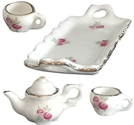 Vaguelly 1 Set Miniature Ceramic Tea Set for Boys and Girls Toys Tea for Toddlers and Cups