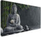 Zen Buddhismus Mauspad XXL 800x400x3 mm, Groß Gaming Mauspad Design Vernähte Kanten, Wetterfest Anti Rutsch Mousepad PC Laptop verbessert Präzision und Geschwindigkeit, für Home Office A-125