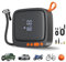 Baiikforza AP22 Tyre Inflator Portable Air Compressor, 150 PSI Faster Inflation Cordless Air Pump, Dual Power & Digital LCD Display, Auto Shut-Off, Tyre Inflator for Car, Bicycle, Motorcycle, Ball