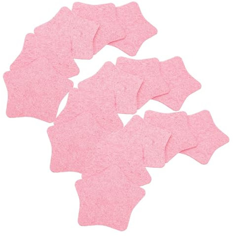 Generisch 25 Stück Gesichtsreinigungs Make Up Entferner Baumwolltücher Gesichtspads Reinigungswatte Make Up Wattepad Make Up Entferner Pads Peeling Gesichtspads Rosa