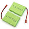 XMECZQQ NiMH Akku 6V 2400mAh, 2 Backup RC Batterien mit JST Stecker, passend für Fernsteuerungsspielzeug wie ferngesteuerte Autos, ferngesteuerte Ingenieurfahrzeuge, ferngesteuerte Roboter, etc.