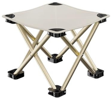 Tabouret de camping pliable léger pour adultes, pêche, randonnée, jardinage et plage (taille : 1 pièce, couleur : blanc)
