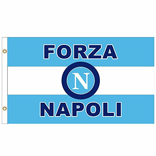 GIFTS 4 ALL Giant Napoli Footballl Fans Flag, Forza Napoli Serie A Flag, Napoli Calcio Football Banner