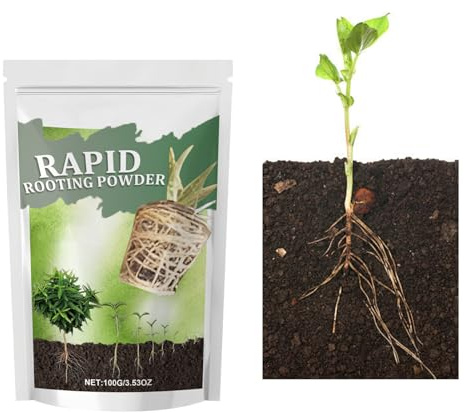Rooting Powder for Plants | Succulents Growth Stimulator - Gentle Root Growth Promoting Powder for All Plants Flowers Succulents