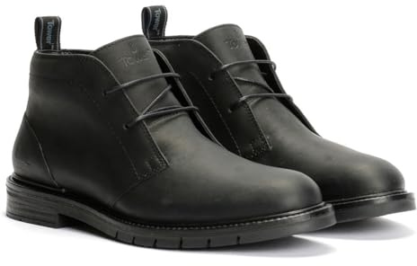 Tower London Armour Lace Up Leather Men's Black Boots - UK 8