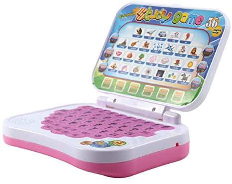 KIMISS Juguete Educativo Bilingüe, Juego de Ordenador Portátil para Niños + Dispositivo de Aprendizaje del Alfabeto + Juguetes y Juegos/Aprendizaje y Educación/ Electrónicos de /Sistemas de
