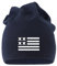 MoonWorks Coole Beanie aus weichem Jersey mit Amerika Flagge, Bedruckte Mütze für Herren und Damen, Navy Unisize