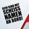 Hellweg Druckerei Kein Kind mit Scheiss Namen an Bord ! Familie Kinder Auto Aufkleber Sticker Heckscheibenaufkleber
