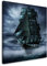 EAUZONE GmbH Geisterschiff 60x60cm Wandbild auf Leinwand, Kunstdruck Moderne Bilder
