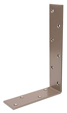 Alberts 300289 DURAVIS® Balkenwinkel | ungleichschenklig | perlbeige duplexbeschichtet RAL 1035 | Größe 160 x 240 x 50 mm