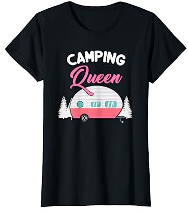 Camping Queen - Lustiges Camperin Geschenk - Camping Königin T-Shirt