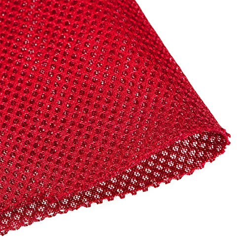 sourcing map Roter Lautsprecher-Netzstoff (kein Gurtband), Stereo-Box-Stoff, staubdicht, Audio-Tuch, 50 cm x 160 cm