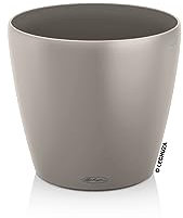Lechuza 13333 Classico Color 60 Selbstbewässernder Garten-Übertopf für Innen und Außen, 58,4 x 58,4 x 55,9 cm, sandbraun