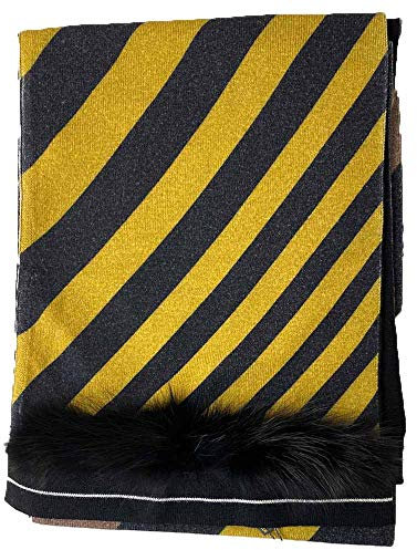 Sciarpa fendi pequin stampa viola giallo