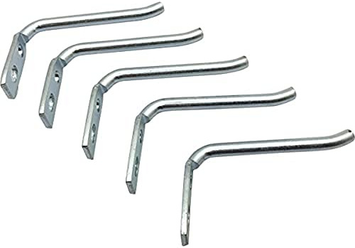 HOME IT® Work Straight Hooks for Tool Board – Steel Tool Pegboard Hooks 3x5 cm – Heavy-Duty Wall Hooks for Garage & Workshop – Includes Screws – 5-Pack