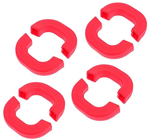 Angoily 4pcs Pot Handle Cover Silicone Pot Handle Holder Rubber Pot Handle Sleeve Non Slip Heat Resistant Hot Pot Pan Holder for Cast Iron Pans Frying Pans Skillets Red