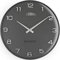 PRIM Design-Kunststoffuhr Bloom III – B, Moderne Wanduhr im Retro Style, Grafit, gewölbtes Glas, luxuriöser Look, Quarz-Uhrwerk Sweep, ∅ 345 mm, Wanddeko für Wohnzimmer, Schlafzimmer und alle Räume
