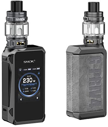 SMOK G-PRIV 4 Kit |230W G Priv 4 Mod With Full-color Touch screen Mod and 6.5 ml TFV 18 Mini Tank V18 Mini Coils V9 Mesh Coil No Nicotine