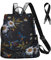 Fmeida Rucksack Damen Anti Diebstahl Nylon Handtaschen Wasserdichte 2 in 1 Schultertasche Casual Daypack Klein Reiserucksack für Frauen Mädchen, Kolibri Muster & Schwarze