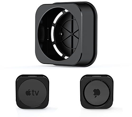 Aokicase For Apple Mac Mini TV Holder Multifunctional Support Router ABS Materials Apple Mac Mini TV Box Stand Wall Mount Stand Accessory Rack (Apple Mac Mini, Black) ATV02
