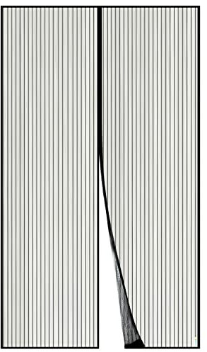 Apalus Fliegengitter Tür, Magnet Insektenschutz 150x220cm, Der Magnetvorhang Ist Ideal Für Die Balkontür, Kellertür und Terrassentür, Kinderleichte Klebemontage Ohne Bohren, Nicht Kürzbar