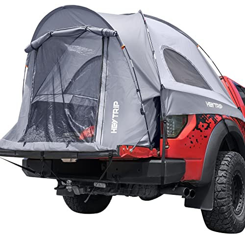 HEYTRIP LKW-Bettzelt für Camping, wasserdicht, doppellagig, Pickup-LKW-Zelt, 2 Personen, LKW, Camper, perfektes Camping-Zubehör, 1,9 m - 2 m mit Regenschutz