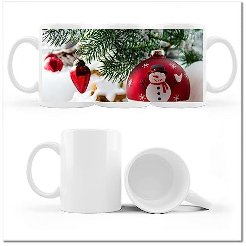 Kaffee-Teetasse Tasse mit Foto Weihnachtskugel Nr. H2945M_Cup