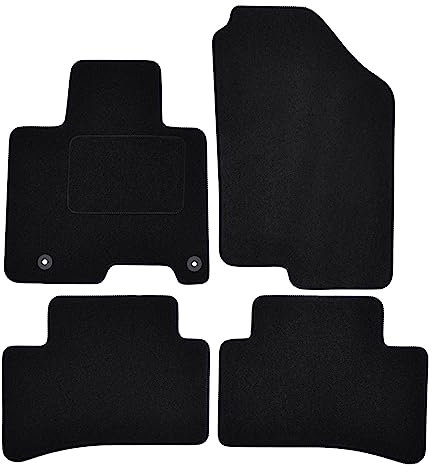 J&J AUTOMOTIVE | Velours Fußmatten Autotepiche Passend Für Tucson ab 2021 4 TLG, Genaue Passform, rutschfeste Untregrund, Verstärkt Im Pedalbereich
