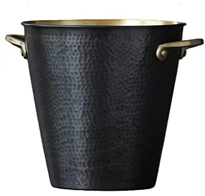 VONGAZ Sektkühler Eiseimer Eiskübel Wein Champagnerkübel Haushalt Reines Kupfer Weinkühler Kommerzieller Eiskübel Kreativer Weinkübel Champagnerkühler Eiskühler Eiswürfelkühler (Size : 20cm)