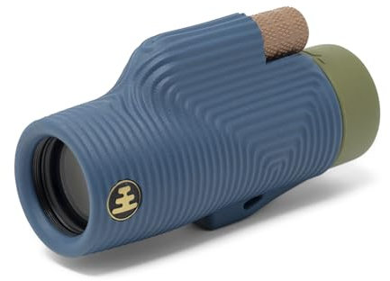 Nocs Provisions Zoom Tube 8x32 Monocular Telescope | Lightweight, Compact, 8X Magnification, Wide Field of View for Bird Watching, Hunting, Hiking and Other Outdoor Activities - Indigo Blue II