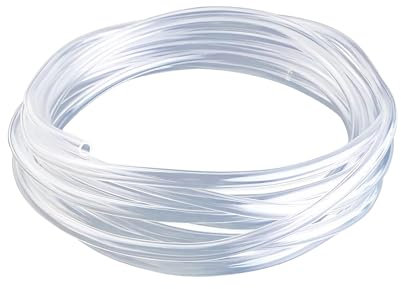 Qrity Tuyau PVC Flexible 2 Mètres - Tube Polyvalent pour Aquarium, Air - ID 4 mm x 6 mm OD