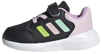 adidas Mixte bébé TENSAUR Run 3.0 Shoes Infants Chaussures de Course, Core Black/Clear Mint/Clear Pink, 23 EU