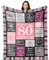 Yesbird 80 Geburtstag Frauen, 80 Geburtstag Deko, 80. Geburtstag Frauen, Geschenke zum 80 Geburtstag Frau, Geschenk 80. Geburtstag Frau Decke 150x130CM