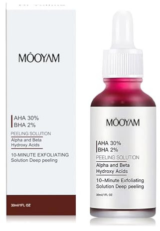 AHA 30% + BHA 2% Peeling Solution,30ml,Peeling-Lösung AHA 30% + BHA 2%,Fruchtsäureessenz Flüssige,Salicylsäure Flüssiges,Gesichtsserum,Serum