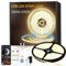 Yeewhale 20M Dimmable COB LED Strip 24 V Flexible COB led streifen Set,3000K Warmweiß Bright Under-Unit Light for Home Party DIY Decoration，App Steuerung mit Fernbedienung