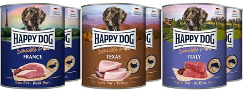 Happy Dog Mischtray Sensible Pure M - France, Texas, Italy - 6 x 400 g