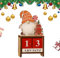 Larfraecy Weihnachts-Adventskalender-Blöcke,Holz Weihnachten gesichtslosen alten Mann Countdown Kalender Ornament,Urlaub Dekoration für Weihnachten Haus & Büro Dekoration