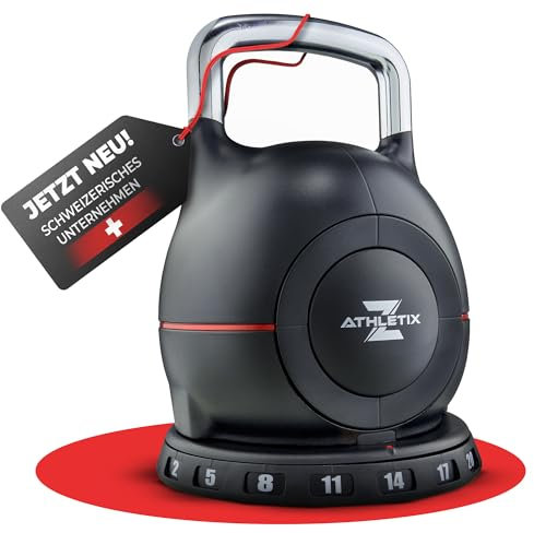 Z ATHLETIX Kettlebell verstellbar [2-20kg] - Kettlebells-Set mit SecureGrip Lock-System für sicheres Home Workout - Kugelhantel, Adjustable Kettle Bell, Dumbbell, Kugel-Hantel Gewichte für Fitness