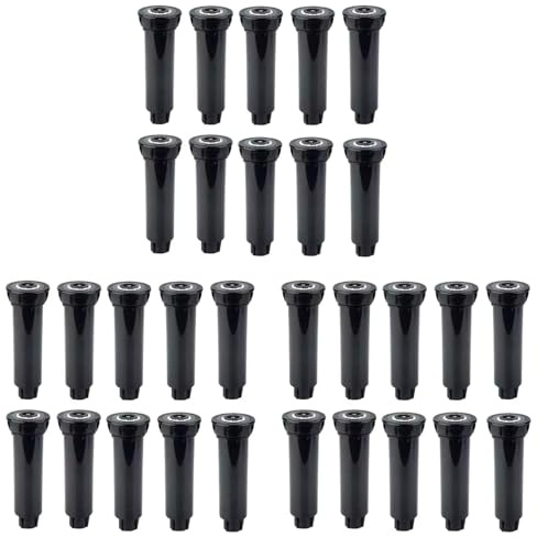 VENEKA Aspersor Emergente de 30 Piezas, Herramienta para CéSped, Cabezal de Rociado para Suministros de JardíN, Equipo de Riego de 360 Grados, Rociador de Engranajes