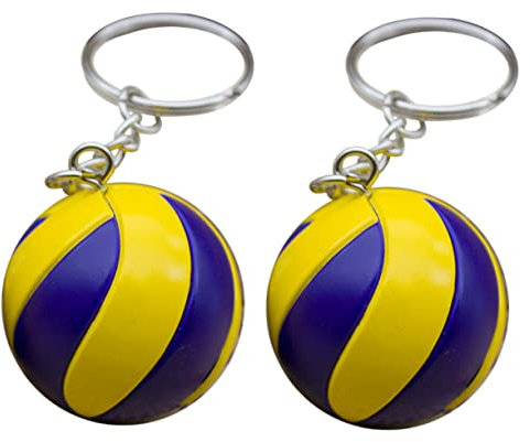 VALICLUD 2 Stück Volleyball Schlüsselanhänger Modische Sport Schlüsselringe Tragbare Schlüsselanhänger Für Volleyball-Fans Perfekt Als Geschenke Und Dekoration