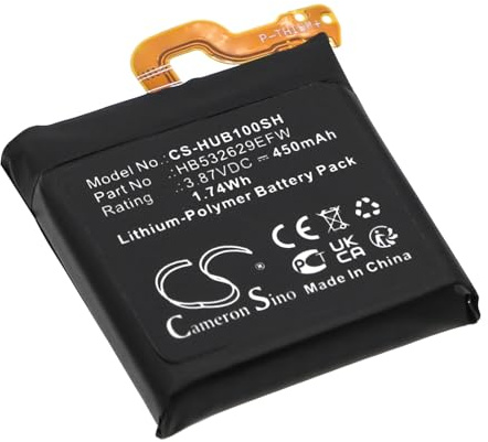 TCTK Akku 450mAh Kompatibel mit [Huawei] MYL-B10, RUN-B19, Watch D, Watch GT 3 SE, GT Runner Ersetzt HB532629EFW