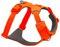 Ruffwear Front Range Hundegeschirr, reflektierendes Y-Geschirr, verstellbares, bequem gepolstertes Alltagsgeschirr für Spaziergänge und Hunderennen, 2 Leinenbefestigungen und V-Ring, Blaze Orange L/XL