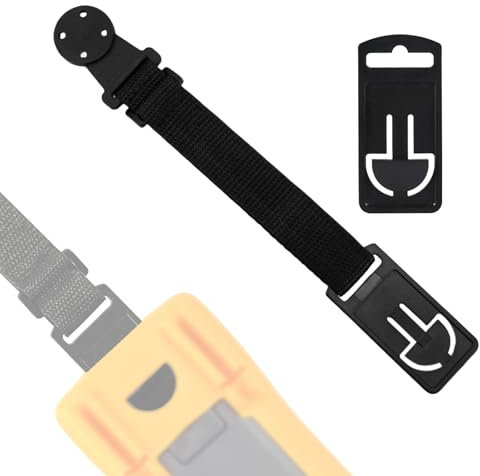 Magnetisches Riemenset, Aufhängeschlaufen Magnetaufhänger Set Aufhängeset Zubehör für Digitalmultimeter (Schwarz)