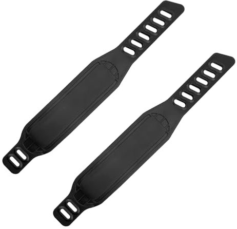 Pedal Strap Fußschlaufen für Heimtrainer - Universelle Fahrrad-Pedalriemen, Heavy Duty Einstellbare Länge Pedalriemen für Stationäre Fahrräder, Passend für Die Meisten Heimtrainer (2 Stück)